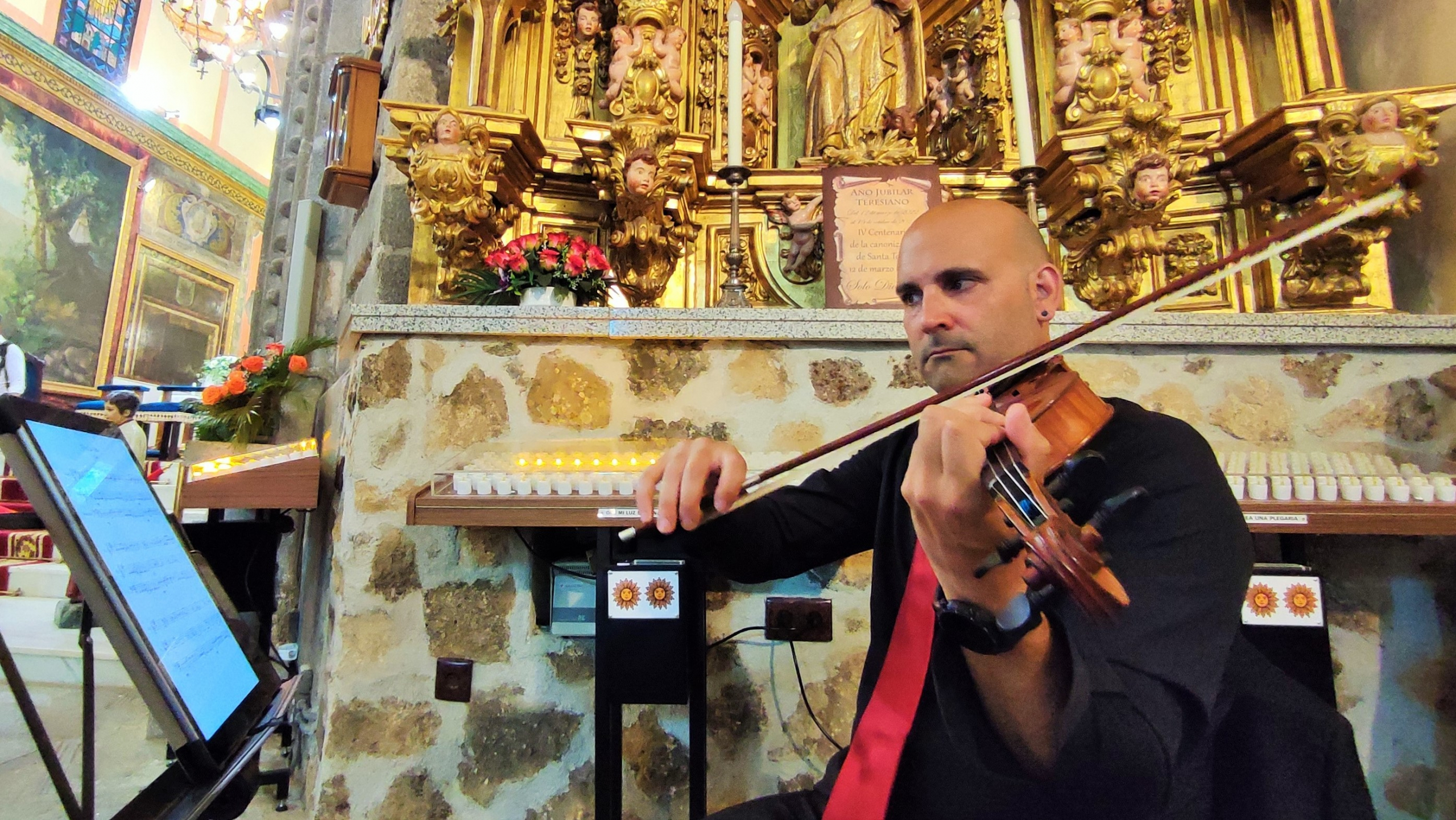 Música en la ermita de Sonsoles de Ávila.