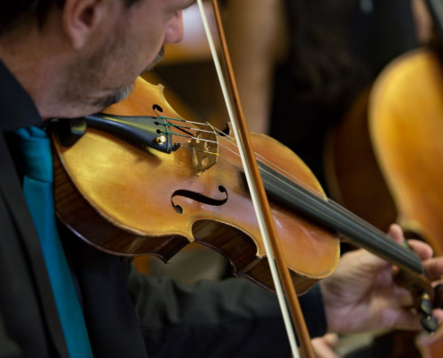 Música violín y violonchelo para ceremonia civil