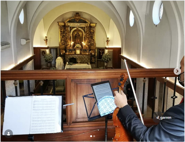 Agrupación Capricho en la Capilla de Nuestra Señora de Abantos.